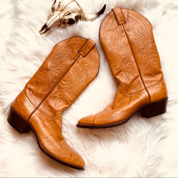 Vintage Shoes - v i n t a g e : Justin Saddle Western Cowboy Boots